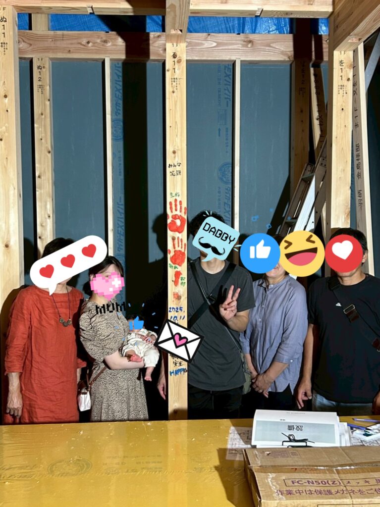 2025.10/11 K様邸‪ ·͜·♡‬上棟式