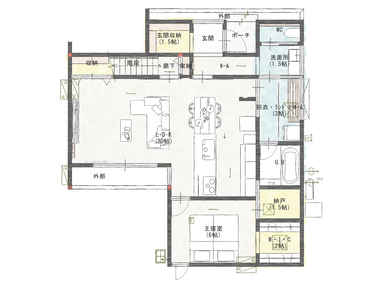 1階平面図