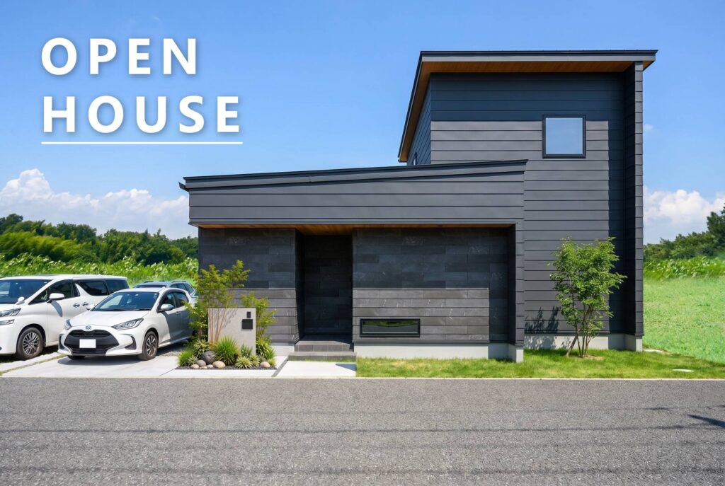 OPEN HOUSE　家族が集う20帖のLDKと、家事がめぐる1階完結の家。